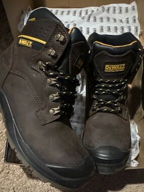 DeWalt Durham WP/ST Waterproof Steel Toe Work Boots Brown Size 9.5X